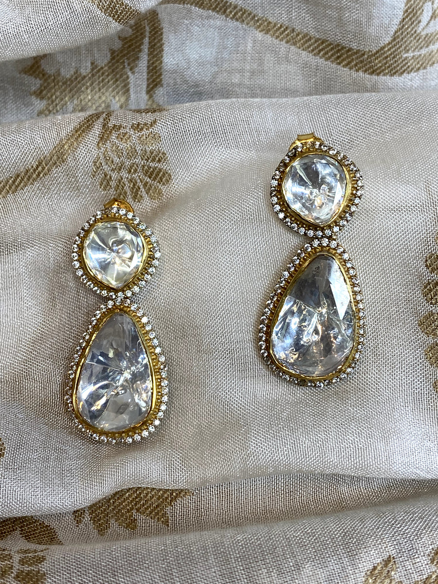 Timeless Uncut Drop Earrings