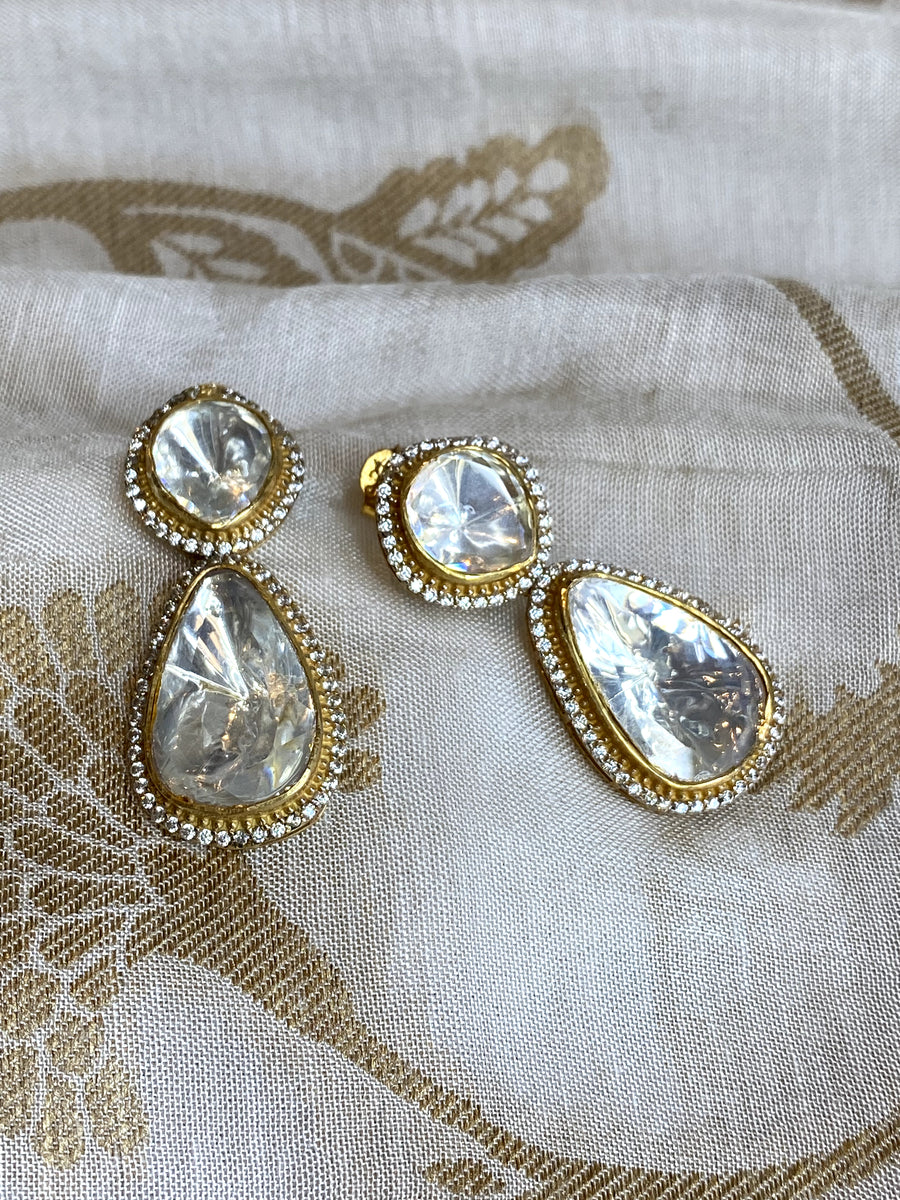 Timeless Uncut Drop Earrings