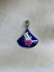 Mystic Violet Enamel Pendant Set