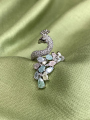Ethereal peacock ring